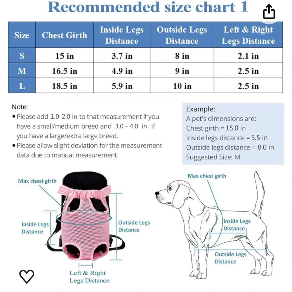Cat or Dog Adjustable Backpack Carrier
